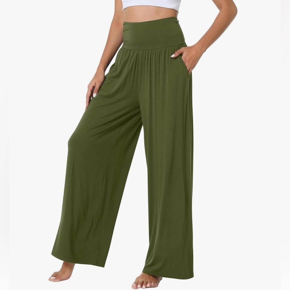 Ododos Loose Yoga Bottoms-Viscose